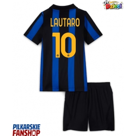 Koszulka piłkarska Inter Milan Lautaro Martinez #10 Strój Domowy dla dzieci 2026-27 tanio Krótki Rękaw (+ Krótkie spodenki)